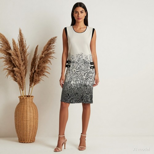 Evening artsy knee length - evening,