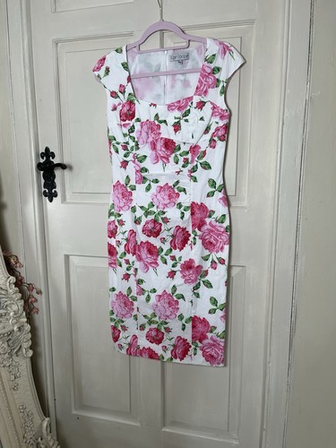 Retro floral summer dress - retro,