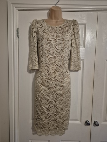 Gold lace lined occasion - lace,